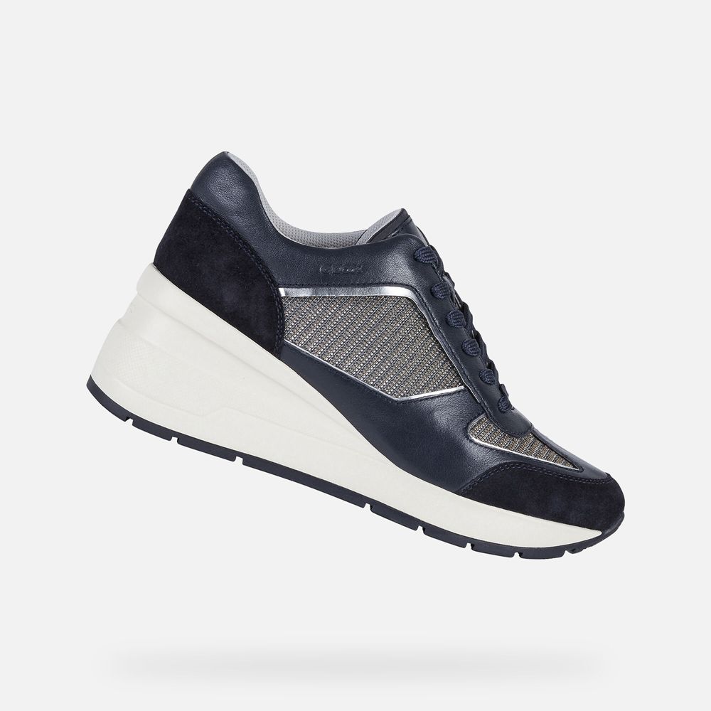 Geox Bayan Spor Ayakkabı Lacivert - Zosma - ORU-319826